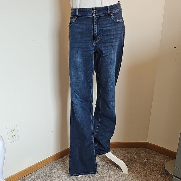 White House Black Market Denim - White House Black Market Dark Blue Bootcut Jeans